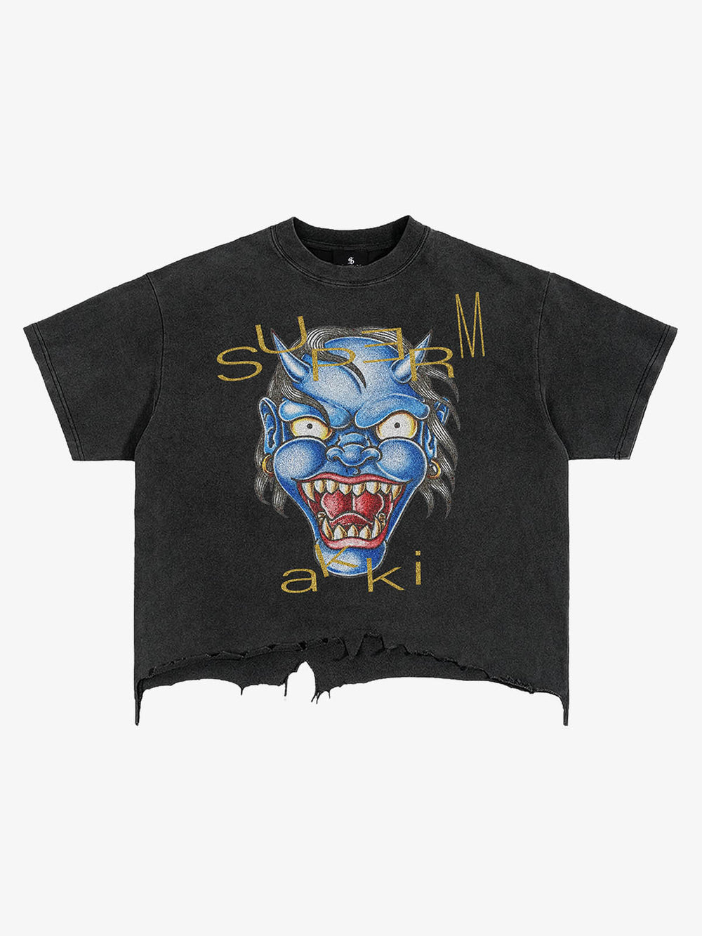 Evil Spirit Graphic Brushed Distressed Tee