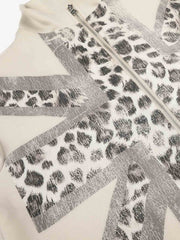 Leopard Flag Print Boxy Jacket