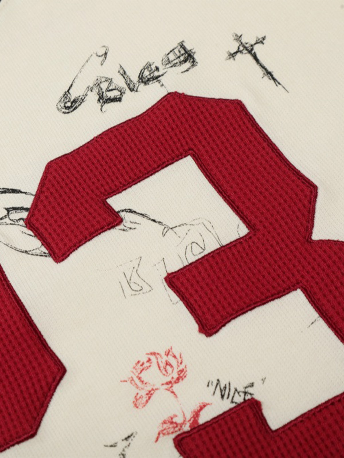 Cotton Long Sleeve T-Shirt with Number 23 Print and Graphic Design for Casual Wear 