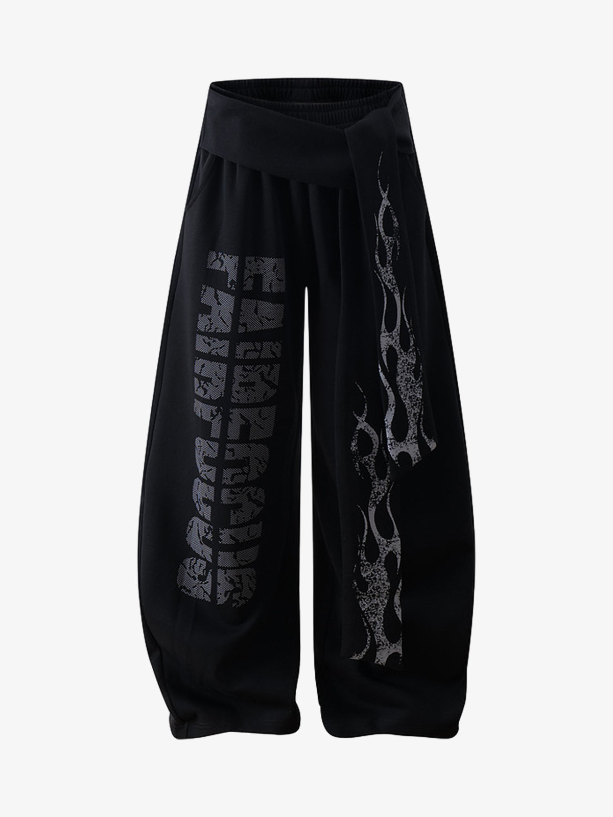 Dark Street Letter Flame Sweatpants 