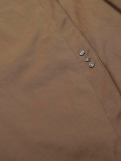 Deconstructed Metal Rivet Barrel Leg Pants 