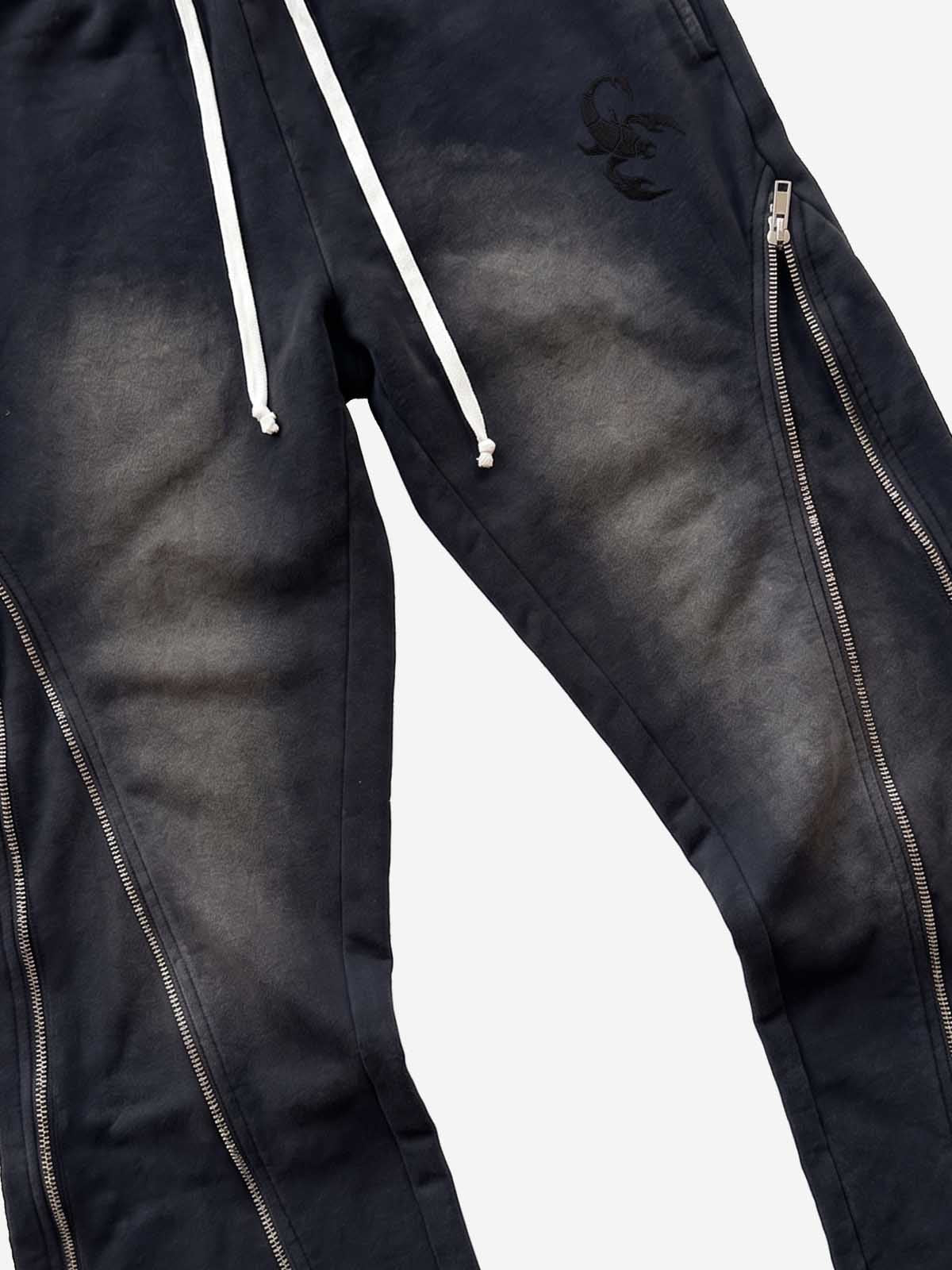 Side Zipper Deformable Pants