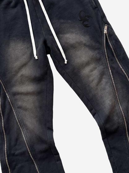 Side Zipper Deformable Pants