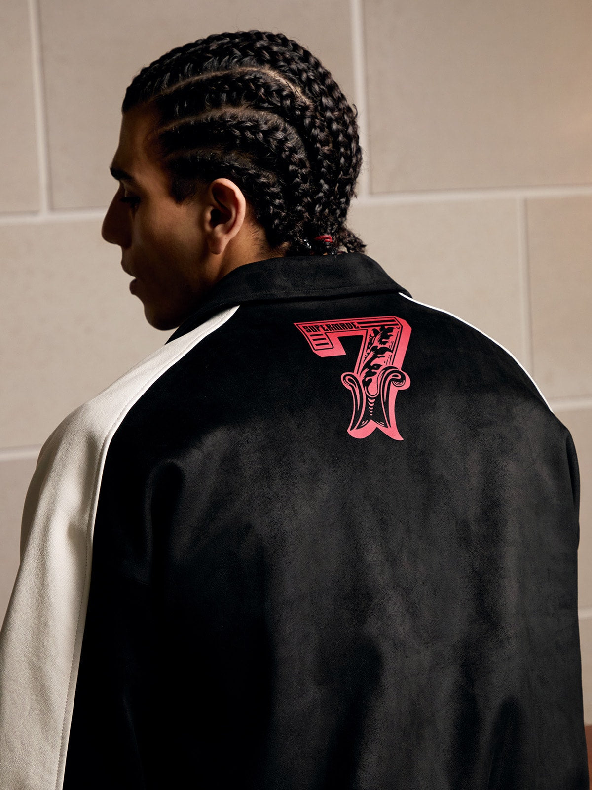 Original Embroidered Jersey Bomber Jacket - 2346