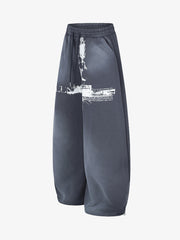 Graphic Washed Sweatpants