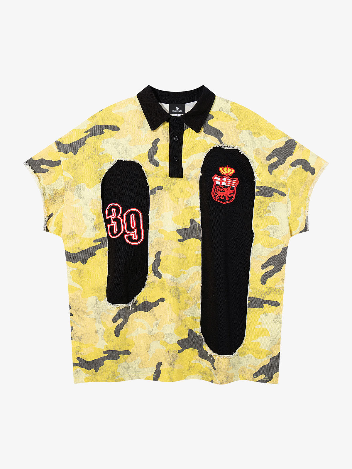 Polo-Shirt mit Camouflage-Stickerei