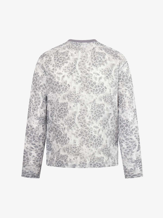 Leopard Print Boxy Fit Long Sleeve Tee