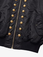 Napoleonic Button Padded MA-1 Bomber Jacket