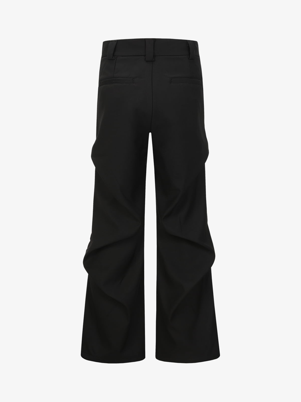 Retro Pleated Flared Casual Pants 