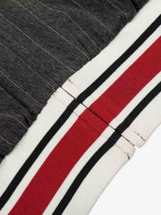 Pinstripe Vertical Embroidery Track Jacket 