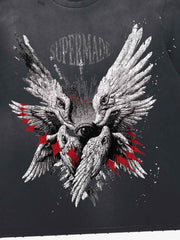 Six-Winged Archangel Splatter Graphic Tee