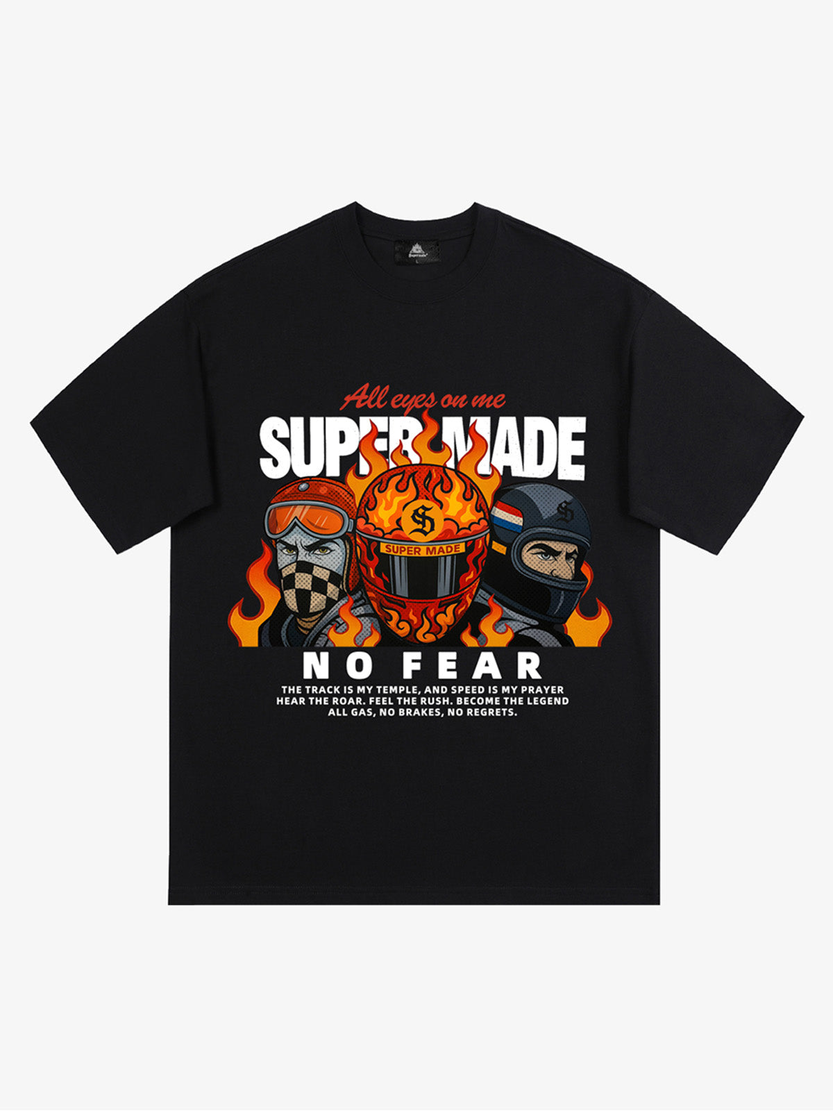 Motorcycle racing graphic T-shirt 