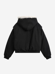 Hooded Padded Bomber Coat