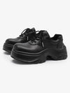 Deconstructed Faux Leather Platform Shoes