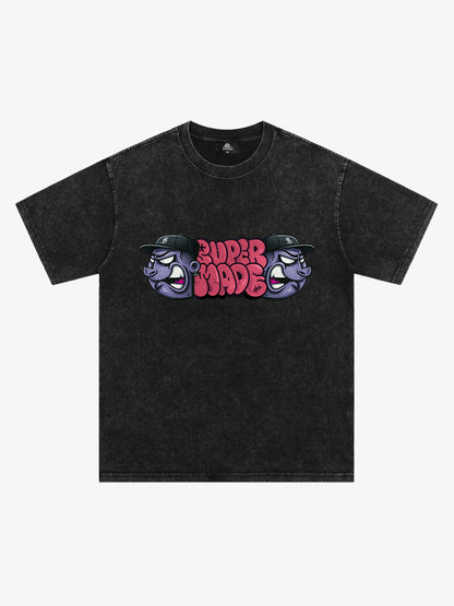 Supermade Graffiti Head Stylish Graphic T-Shirt 