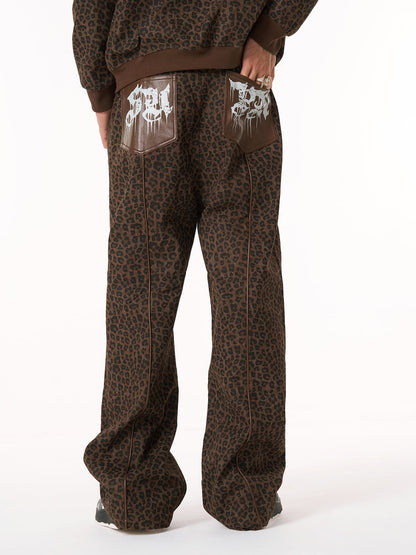 SUPM Graffiti Print and Cross Frame Leopard Print Set 