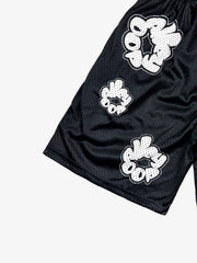 Abstract Letter Graphic Athletic Shorts 