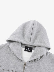 Studded Zip Hoodie