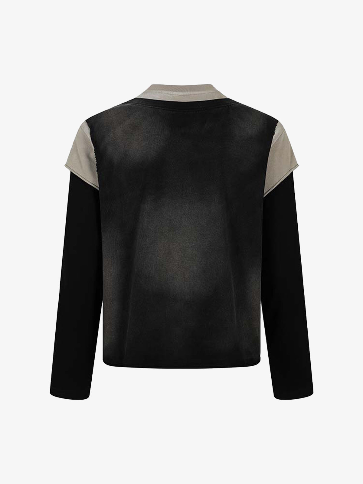 Cotton Blend Long Sleeve T-Shirt with Peace Symbol Skull Print and "End the War" Graphic Design 