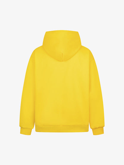 Retro Chenille Lettering Fleece Hoodie 