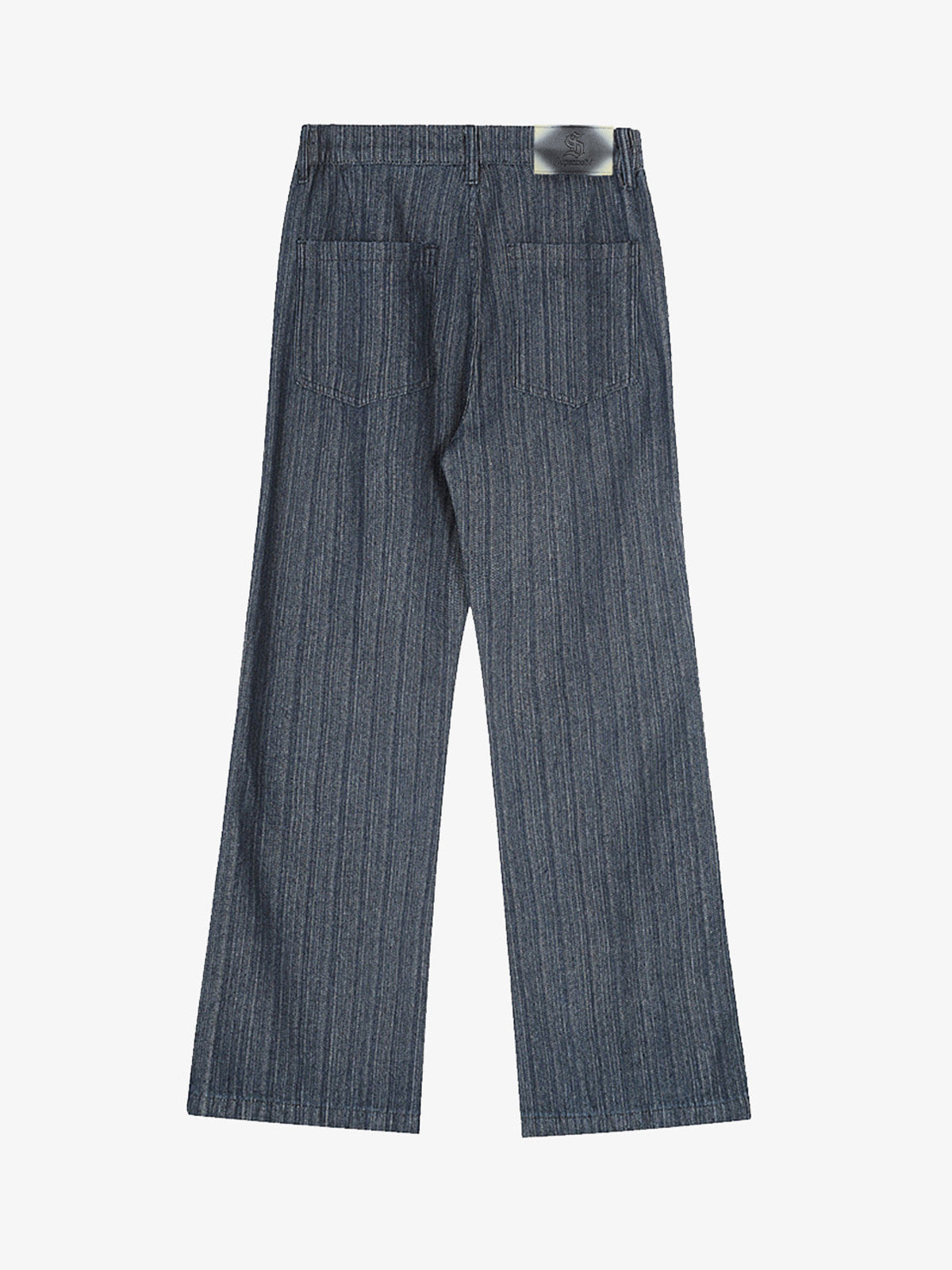 Stylish Wide-Leg Denim Trousers with Pleated Design for Modern Fashionistas 