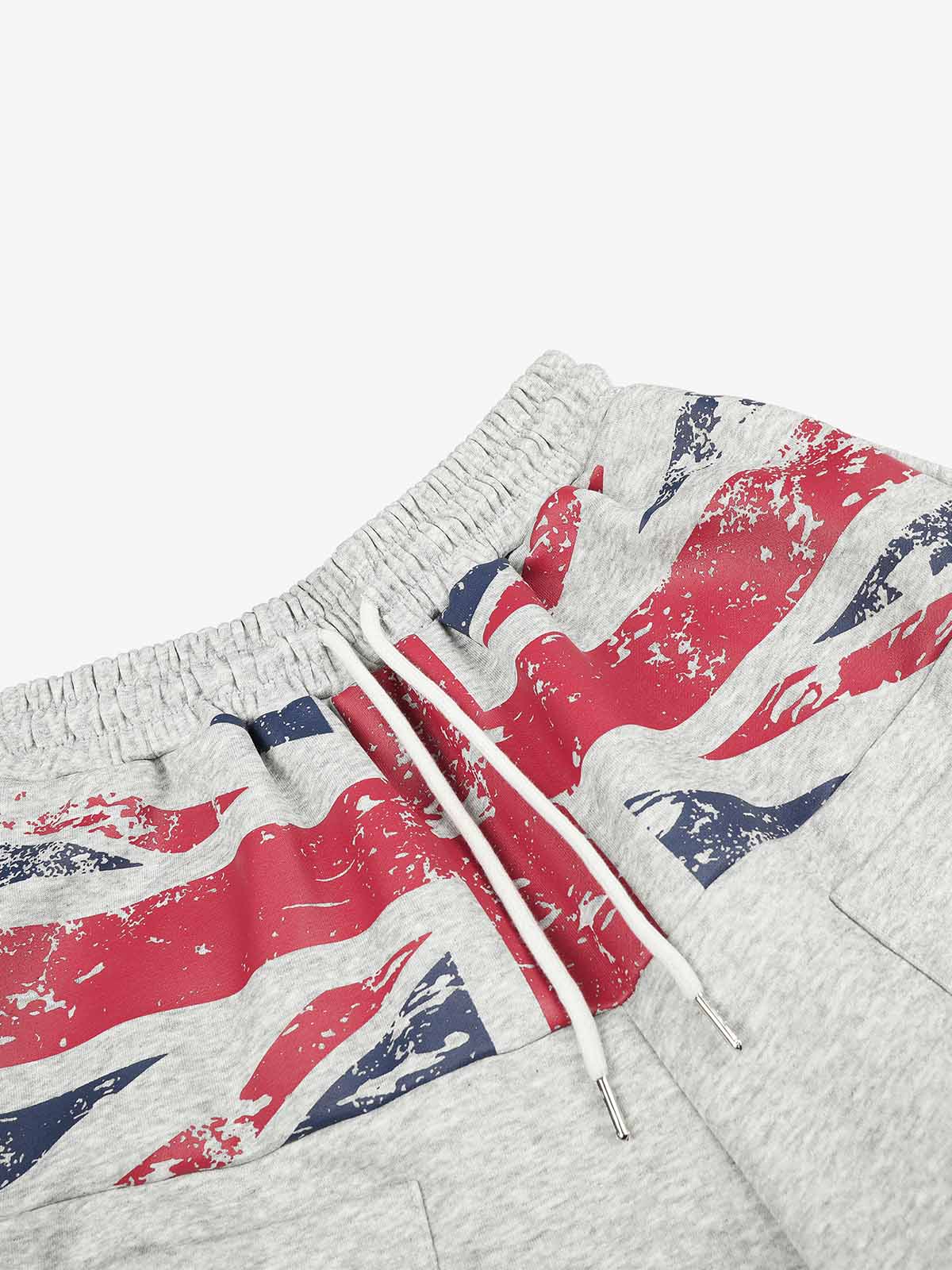 Flag Graphic Baggy Sweatpants