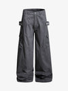 Pantalones de carpintero con detalle de correa vintage