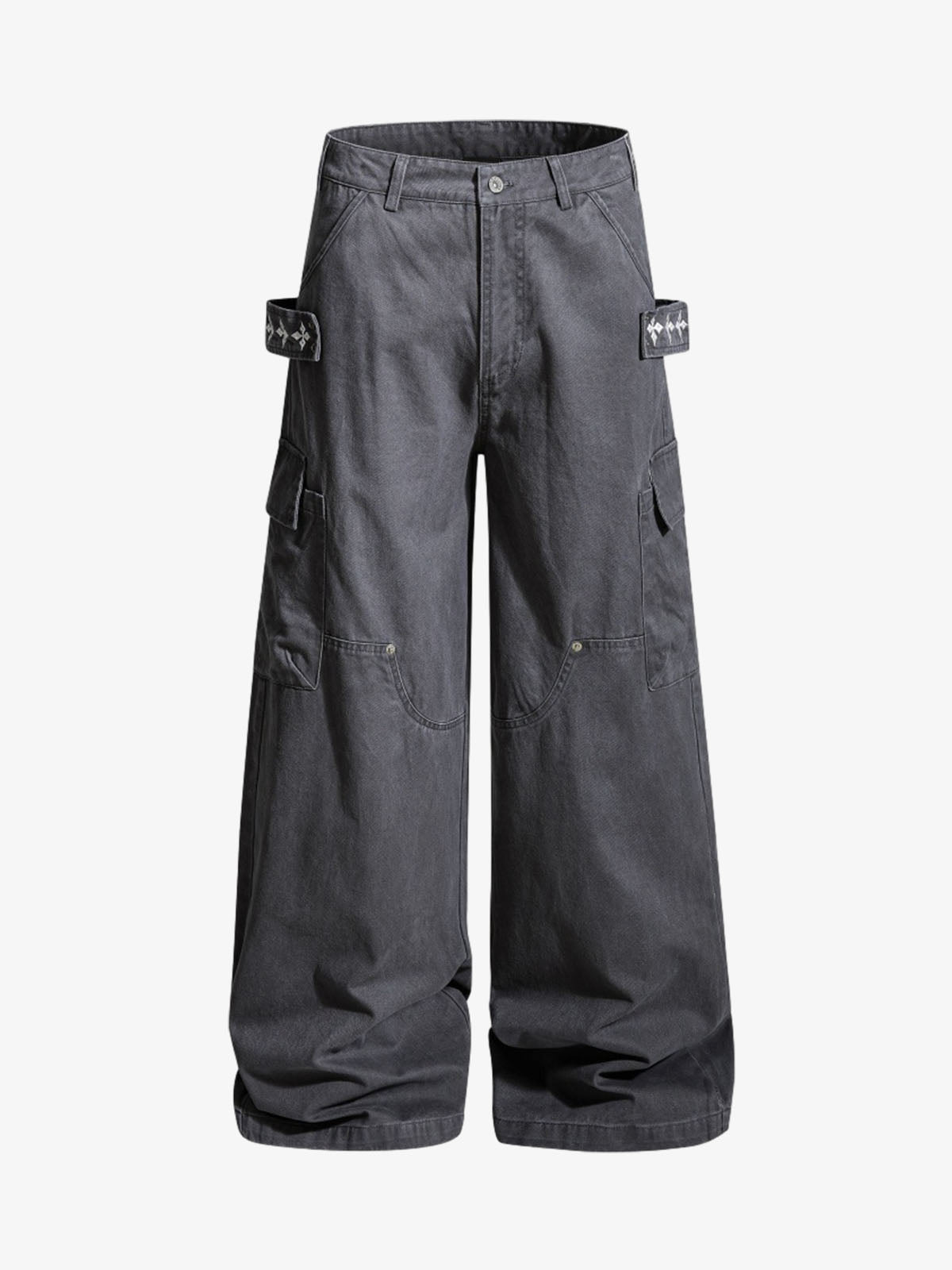 Vintage Strap Detail Carpenter Pants 