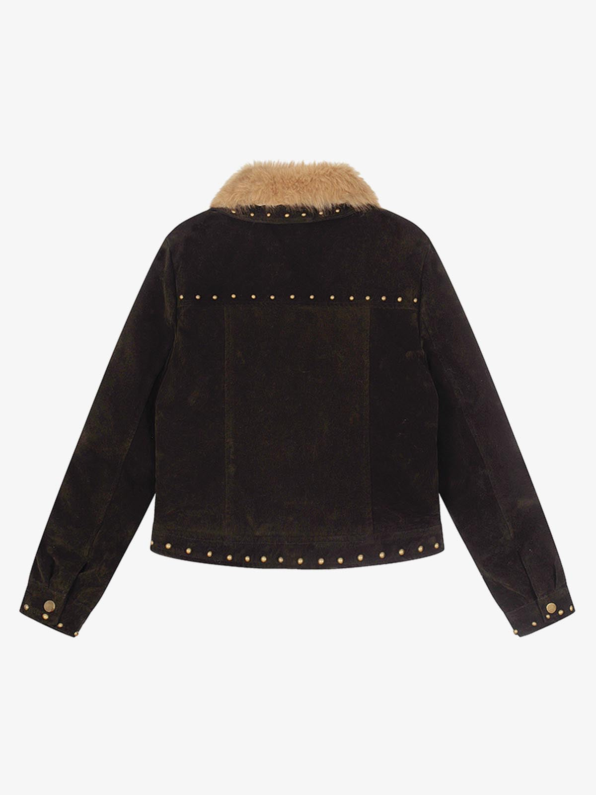 Stylish Faux Fur Collar Jacket for Men and Women - Trendy Design with High-Quality Details 