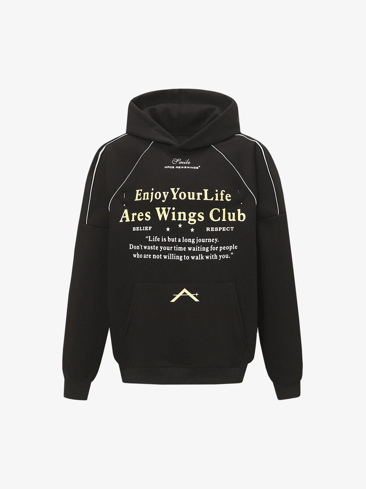 Stylish Hooded Sweatshirt with Inspirational Quotes for Everyday Wear 