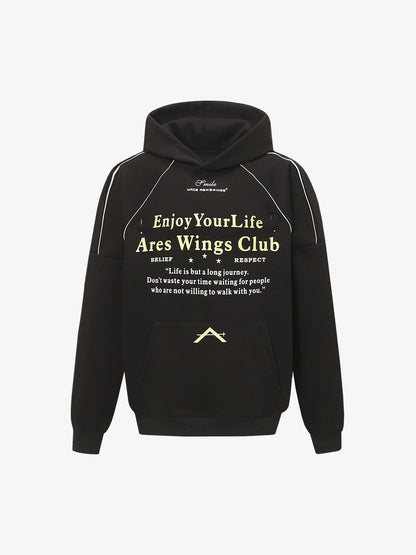 Stylish Hooded Sweatshirt with Inspirational Quotes for Everyday Wear 