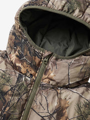 Camo Graphic Hooded Padded Coat