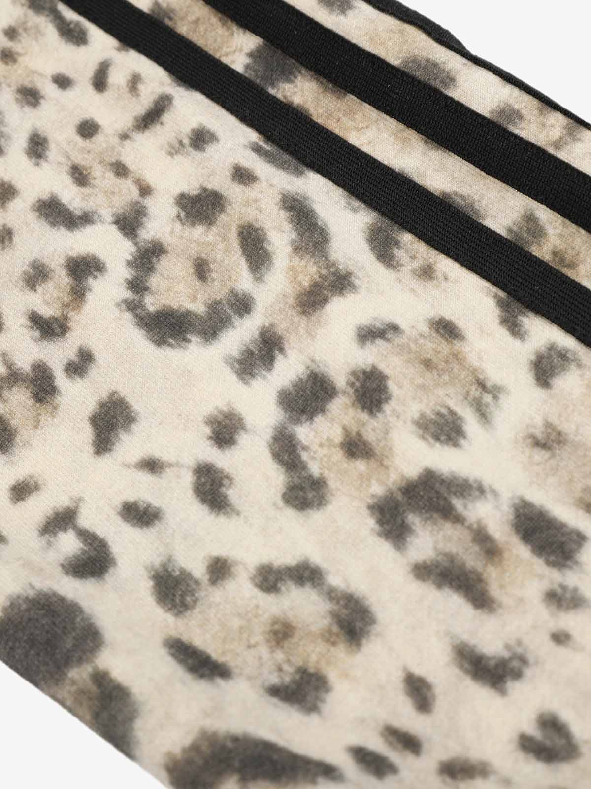 Leopard Graphic Stand-Collar Zip Jacket