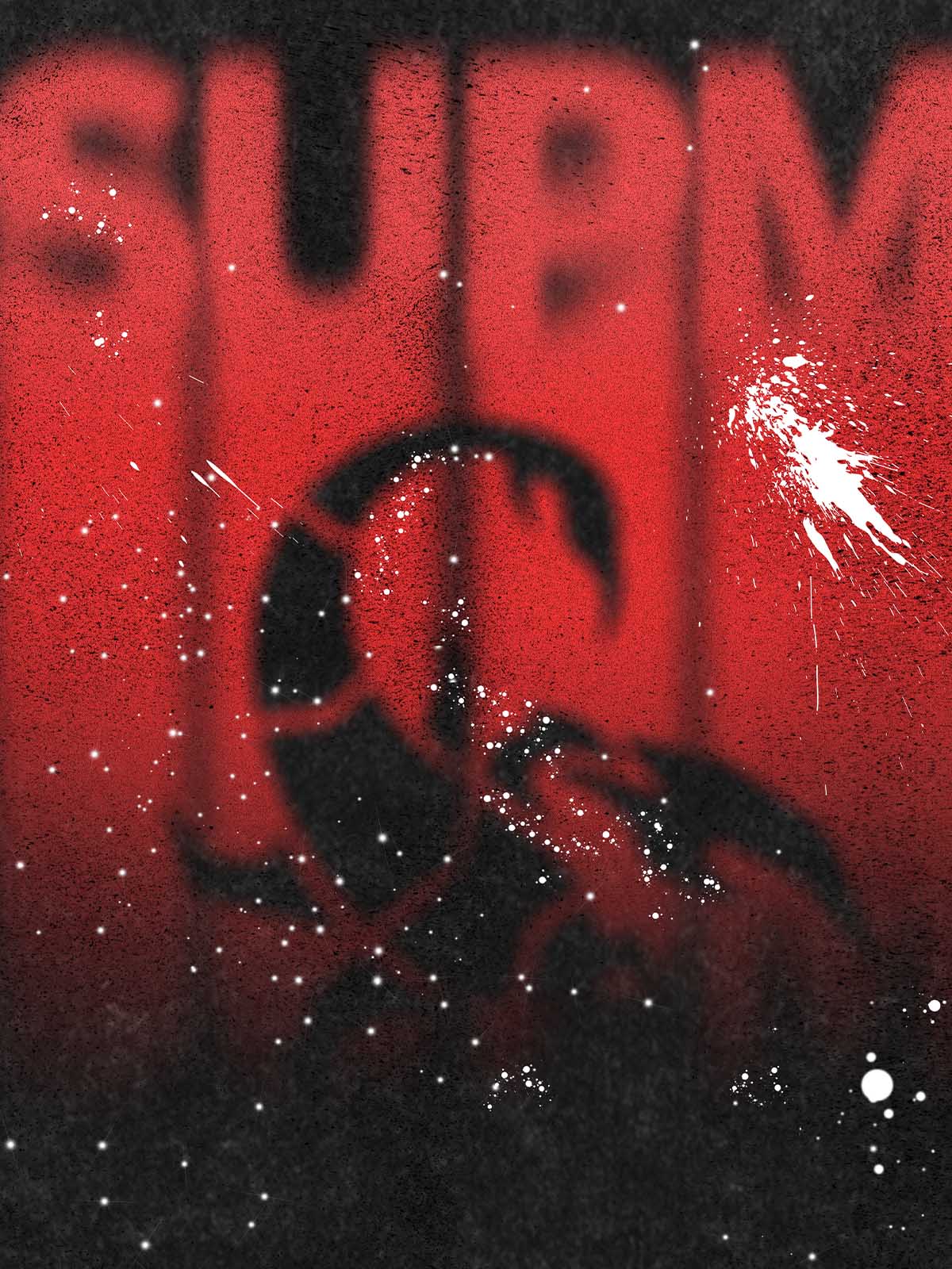 Washed Scorpion Spray Graphic T-Shirt 