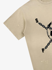Chained Soccer Ball Graphic T-Shirt 