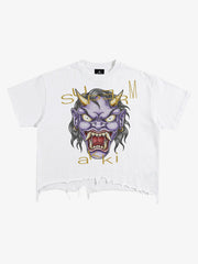Evil Spirit Graphic Brushed Distressed Tee