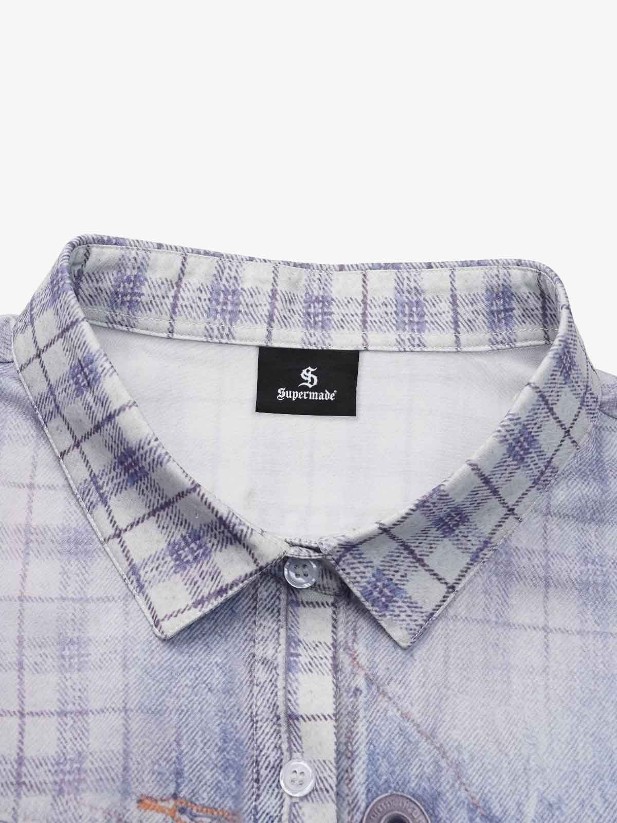 Vintage Washed Plaid Shirt