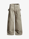 Pantalones de carpintero con detalle de correa vintage