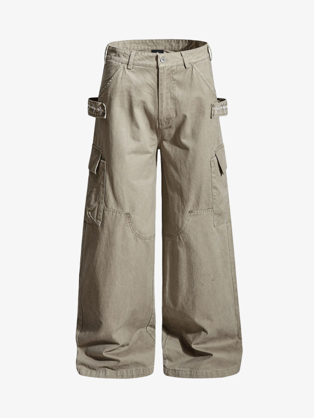Vintage Strap Detail Carpenter Pants 