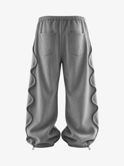 Sculpted Seam Cropped Hoodie & Curved-Leg Sweatpants Set