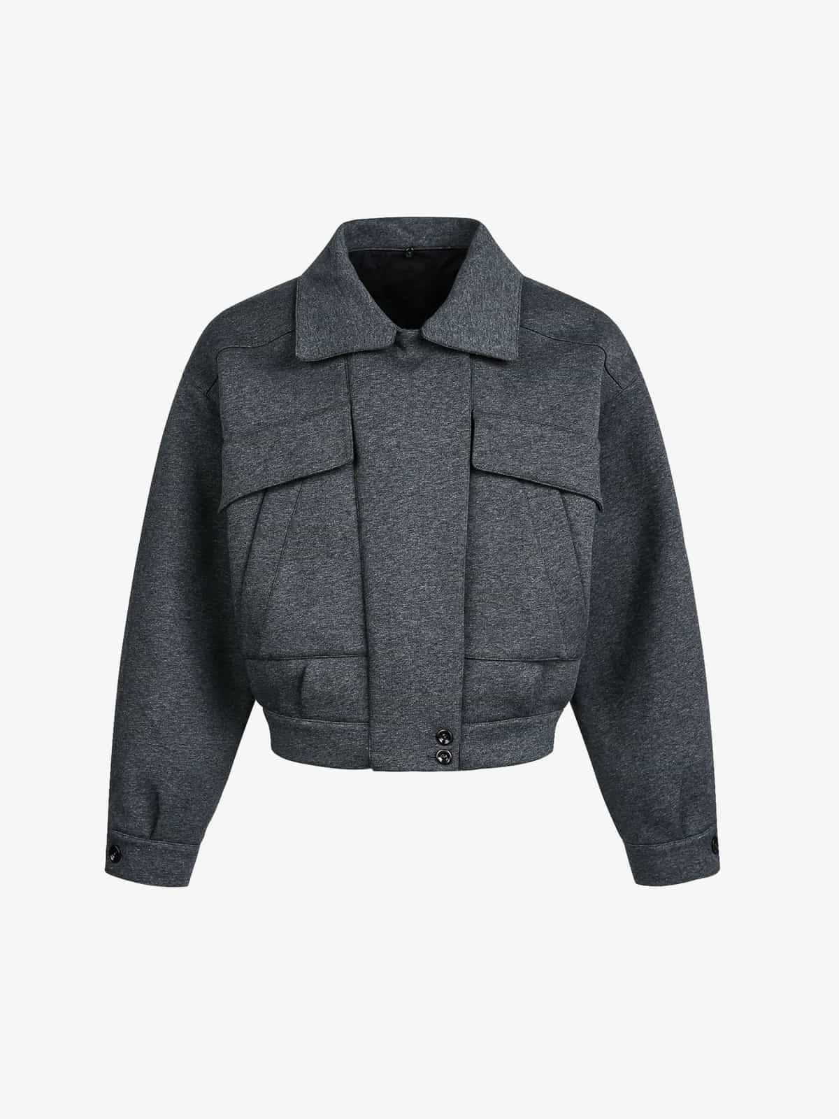 Winter Essential Bomber Jacket with Faux Fur Trimmed Hood 