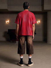 T-shirt noir texturé