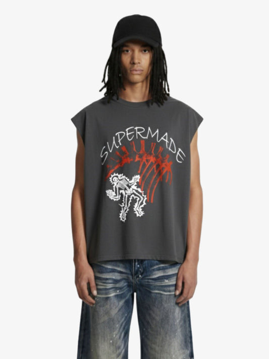 Fun Graphic Print Boxy Silhouette T-Shirt 