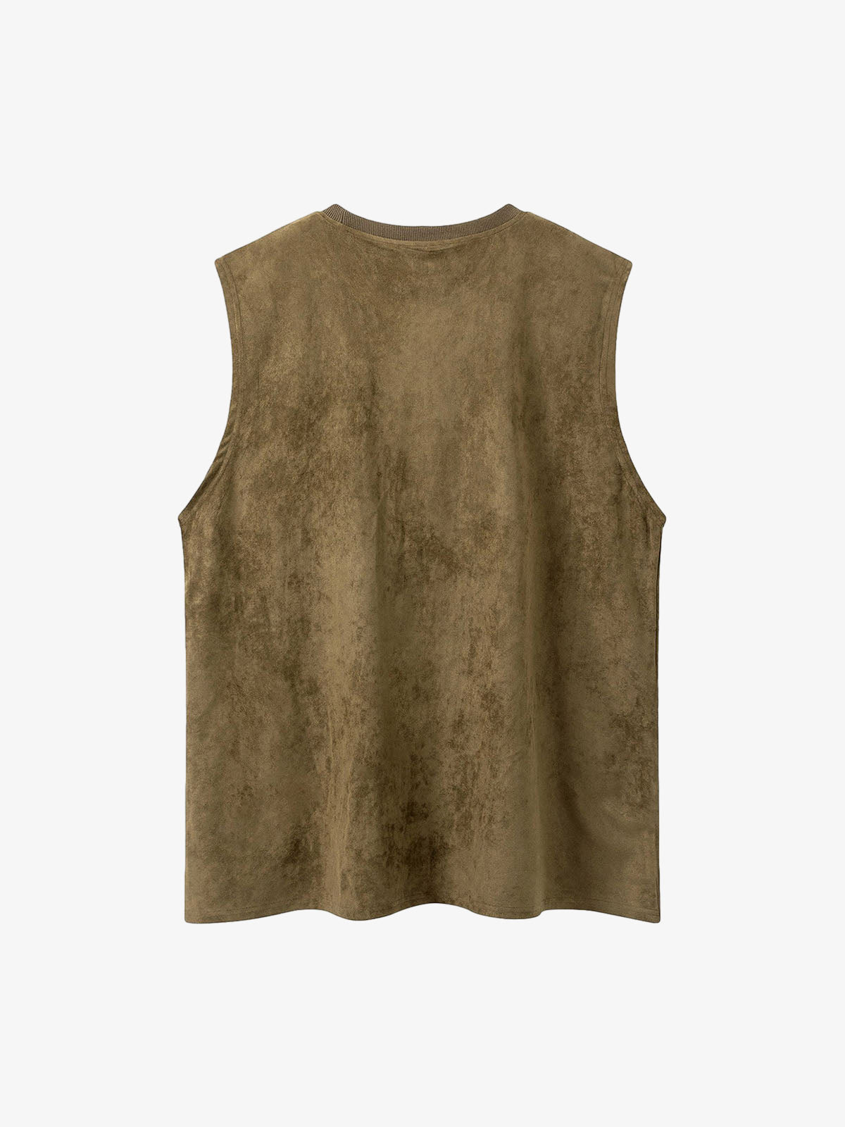 Thesupermade Printed Crew Neck Casual Vest 
