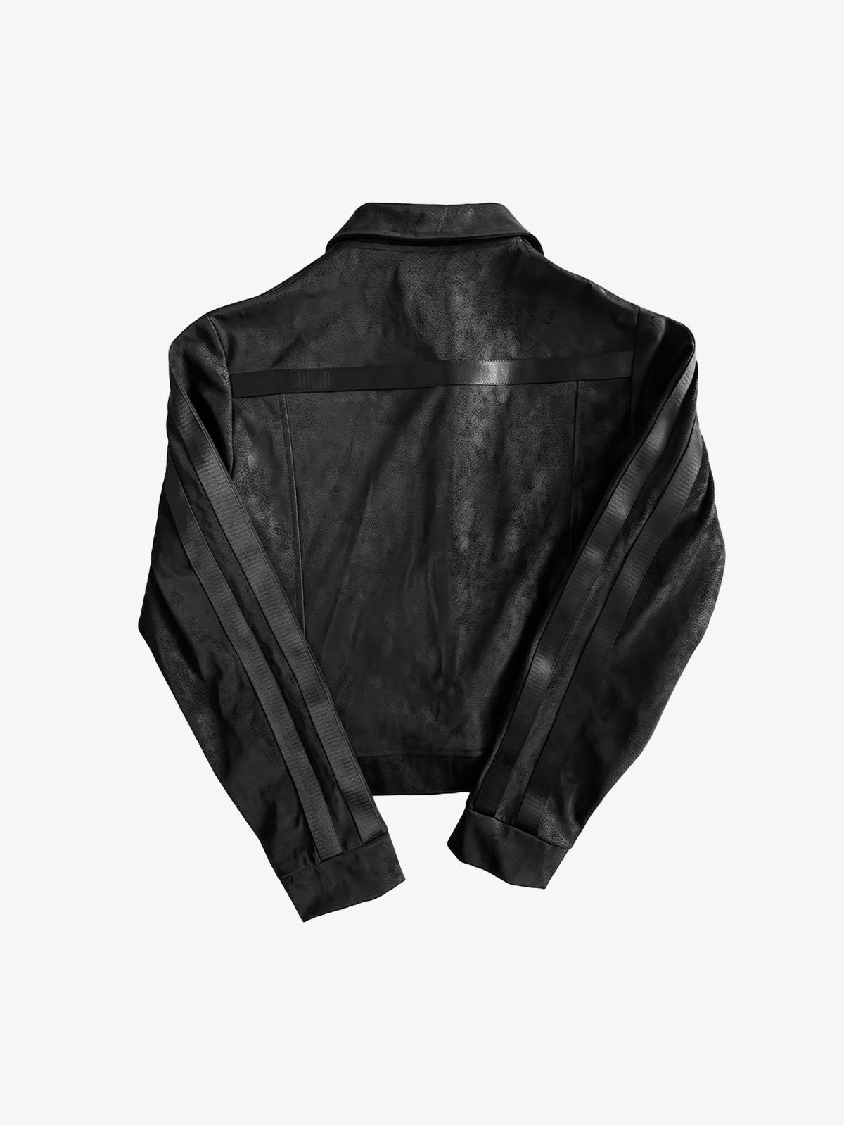 3D Scorpion Striped Faux Leather Jacket
