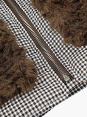 Reversible Plaid Fleece Vest