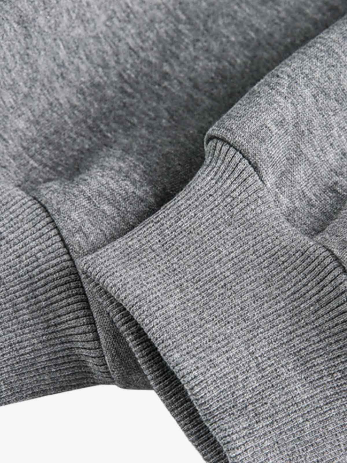 Deconstructed Loose-leaf Hooded Sweatshirt 