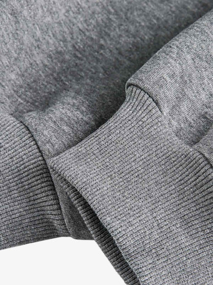 Deconstructed Loose-leaf Hooded Sweatshirt 