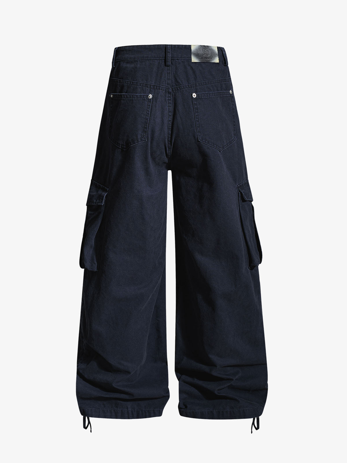 Ruched Cuffs Curved Cargo Pants 