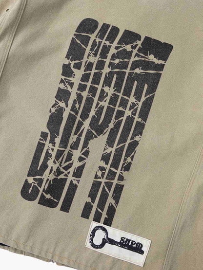 Supermade Multi-Element Appliqué Patchwork Denim Suit 